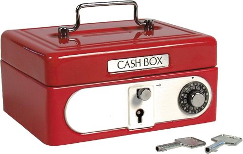 Schylling Locking Cash Box Red. 1 EA